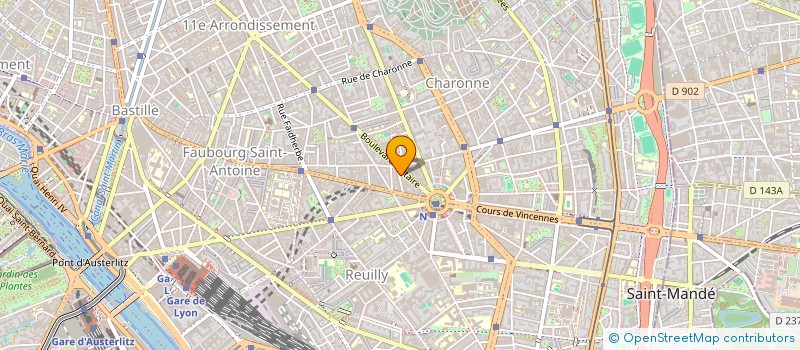 localisation de l'entreprise SYND.COPR. DU 151 AV DE LA      REPUBLIQ  PARIS