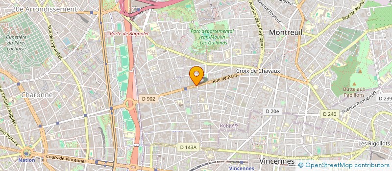 localisation de l'entreprise SYND COPR DU 154 RUE DE PARIS 93 LES LIL à MONTREUIL