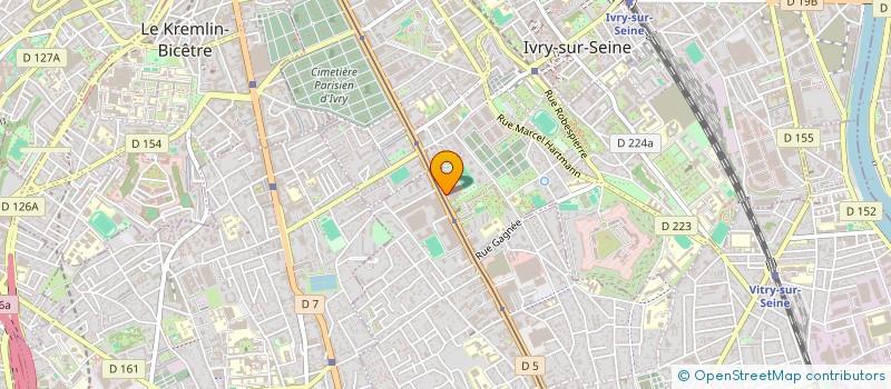 localisation de l'entreprise SYND.COPR. DU 156 BD DE STALINGRAD à IVRY-SUR-SEINE