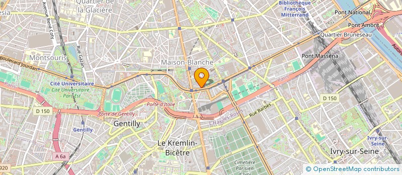 localisation de l'entreprise SYND COPR DU 156 BD MASSENA     75013 PA  PARIS