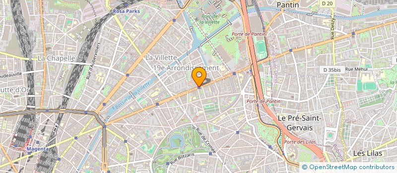 localisation de l'entreprise SYND.COPR. DU 159 AV JEAN JAURES 75019  PARIS