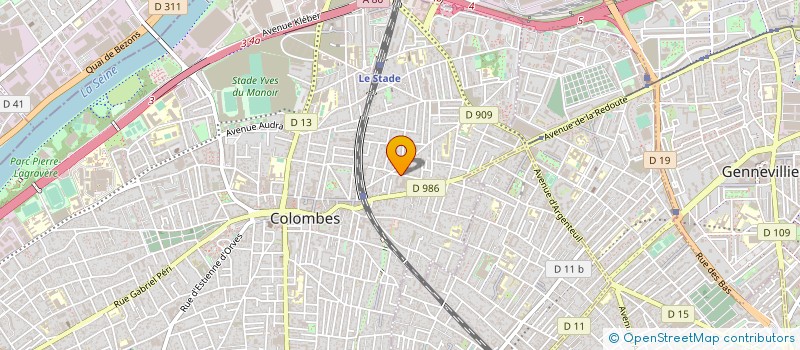 localisation de l'entreprise SYND.COPR. DU 16 ALLEE MOLIERE 92 COLOM à COLOMBES