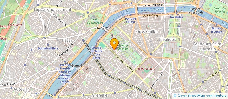 localisation de l'entreprise SYND COPR DU 16 AV CHARLES      FLOQUET  PARIS