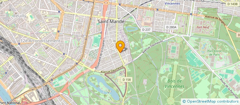 localisation de l'entreprise SYND COPR DU 16 RUE BRIERE DE   BOISMONT à SAINT-MANDE