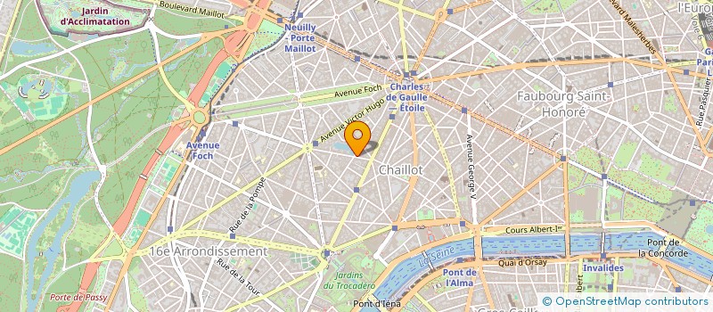 localisation de l'entreprise SYND.COPR. DU 16 RUE COPERNIC   75116 PA  PARIS