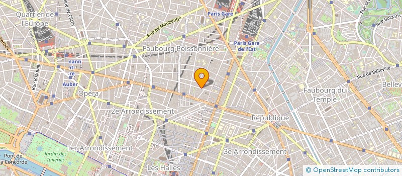 localisation de l'entreprise SYND.COPR. DU 16 RUE DE L       ECHIQUIE  PARIS