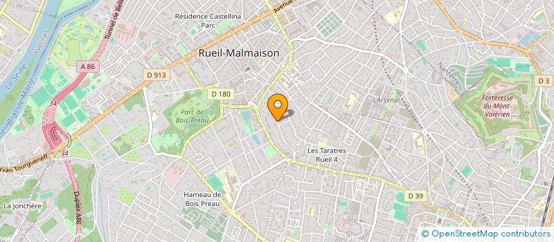 localisation de l'entreprise SYND.COPR. DU 16 RUE DES CLOS BEAUREGARD à RUEIL-MALMAISON