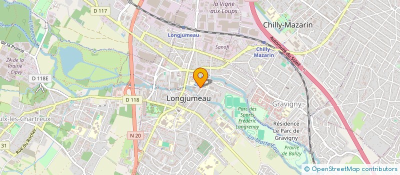 localisation de l'entreprise SYND.COPR. DU 16 RUE DES ECOLES 91 LONGJ à LONGJUMEAU