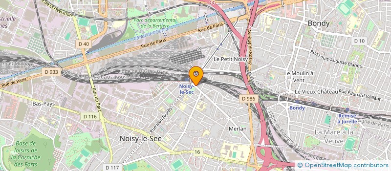 localisation de l'entreprise SYND COPR DU 16 RUE DU DOCTEUR  CHARCOT à NOISY-LE-SEC