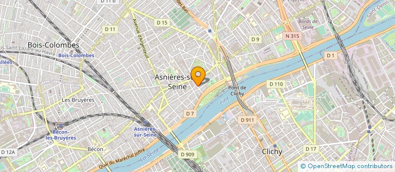 localisation de l'entreprise SYND.COPR. DU 16 RUE GAMBETTA 92 ASNIERE  ASNIERES-SUR-SEINE