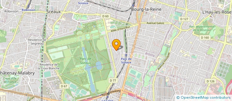 localisation de l'entreprise SYND.COPR. DU 16 RUE LARREY     PARIS 5 à SCEAUX