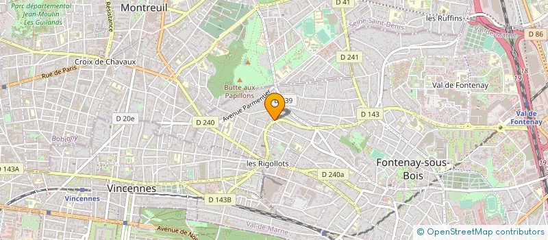 localisation de l'entreprise SYND.COPR. DU 162 RUE GAMBETTA  94 FONTE à FONTENAY-SOUS-BOIS