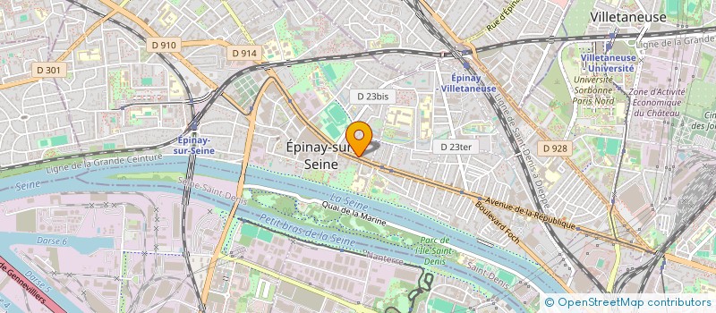 localisation de l'entreprise SYND.COPR. DU 17 AU 29 AV DE LA REPUBLIQ à EPINAY-SUR-SEINE
