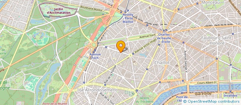 localisation de l'entreprise SYND.COPR. DU 17 AV BUGEAUD     75116 PA  PARIS