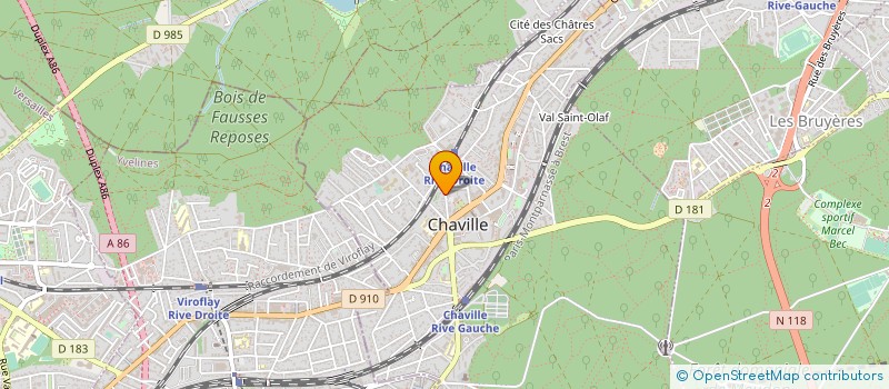 localisation de l'entreprise SYND COPR DU 17 BD DE LA REPUBLIQUE à CHAVILLE
