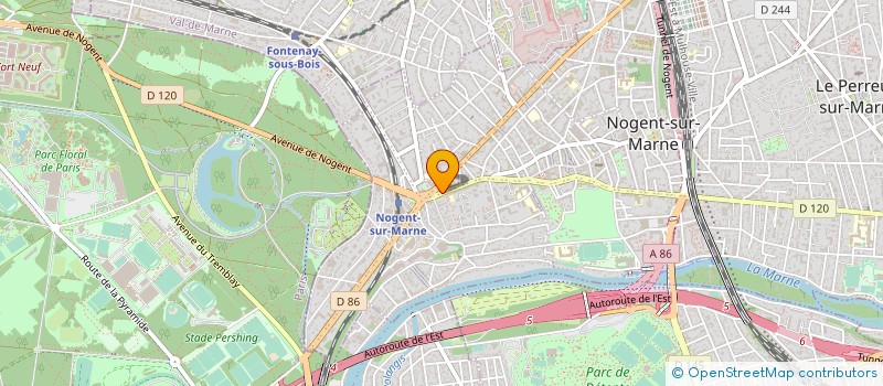 localisation de l'entreprise SYND COPR DU 17 ET 19 AV GENERAL GAULLE à NOGENT-SUR-MARNE