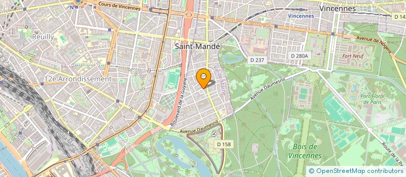 localisation de l'entreprise SYND COPR DU 17 RUE DE L'ALOUETTE 94 SAI à SAINT-MANDE