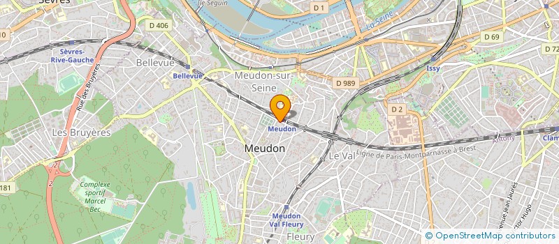 localisation de l'entreprise SYND COPR DU 17 RUE DES GALONS à MEUDON