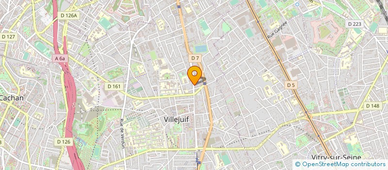 localisation de l'entreprise SYND.COPR. DU 17 RUE JEAN JAURES à VILLEJUIF