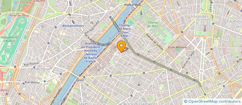 localisation de l'entreprise SYND.COPR. DU 17 RUE SEXTIUS    MICHEL 7  PARIS