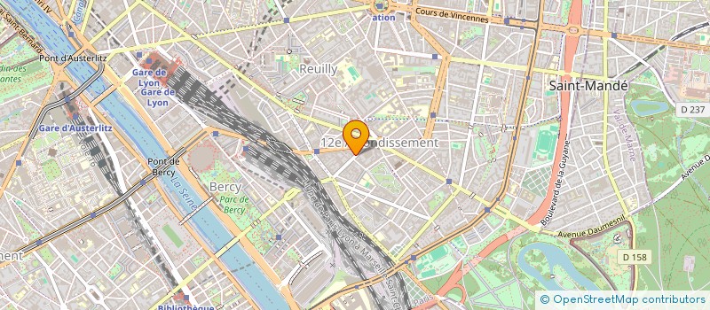 localisation de l'entreprise SYND.COPR. DU 17 RUE TAINE PARIS 12 REP  PARIS