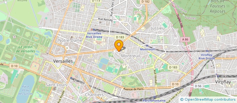 localisation de l'entreprise SYND.COPR. DU 172 GRANDE RUE 92 GARCHES à VERSAILLES