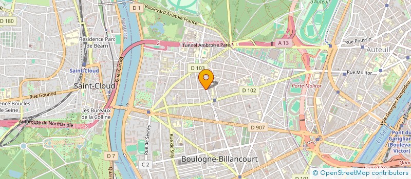 localisation de l'entreprise SYND COPR DU 176 RUE D AGUESSEAU 92 BOUL à BOULOGNE-BILLANCOURT