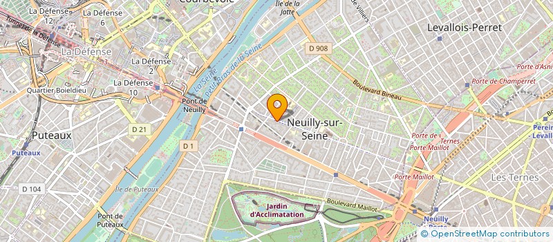 localisation de l'entreprise SYND COPR DU 177 AV DU ROULE 92 NEUILLY à NEUILLY-SUR-SEINE