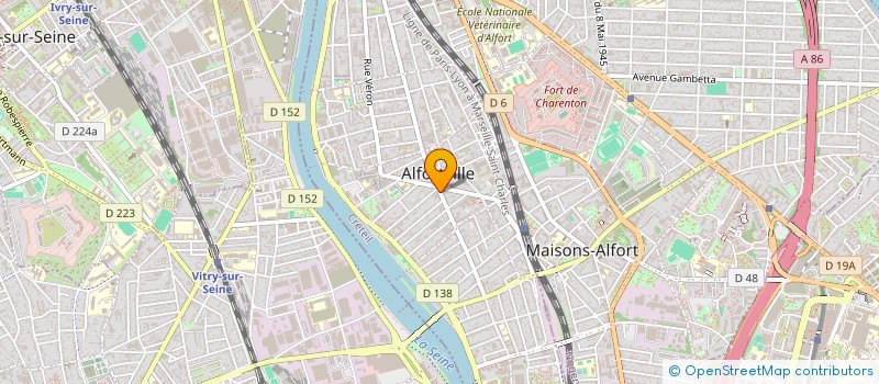 localisation de l'entreprise SYND.COPR. DU 178 RUE VAILLANT  COUTURIE  ALFORTVILLE