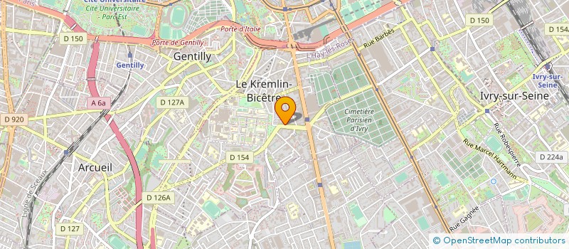 localisation de l'entreprise SYND COPR DU 18 AU 20 EUGENE THOMAS  LE KREMLIN-BICETRE