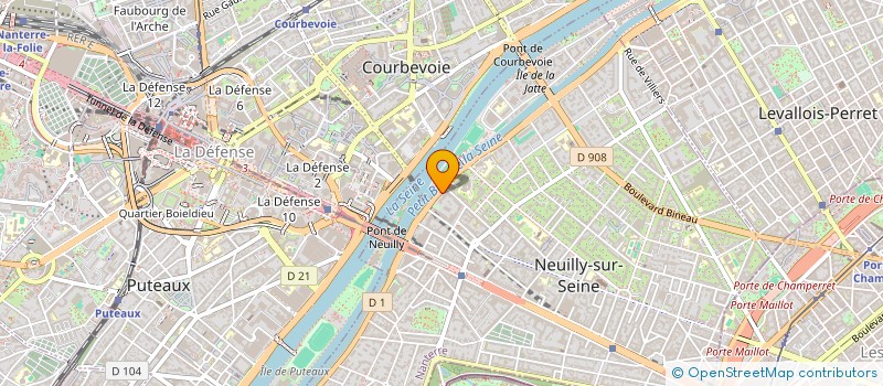 localisation de l'entreprise SYND.COPR. DU 18 AU 22 RUE DES POISSONN à NEUILLY-SUR-SEINE
