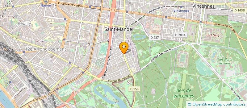 localisation de l'entreprise SYND.COPR. DU 18 AV DE LA BELLE GABRIELL à SAINT-MANDE