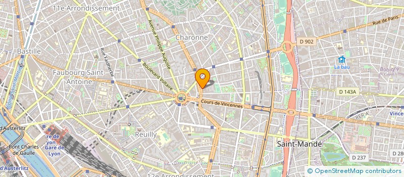 localisation de l'entreprise SYND.COPR. DU 18 BIS BD DE CHARONNE  PARIS