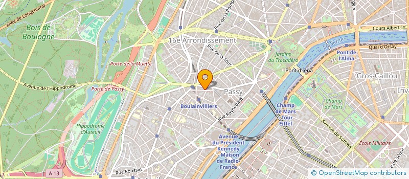 localisation de l'entreprise SYND.COPR. DU 18 RUE BOIS LE    VENT 750  PARIS