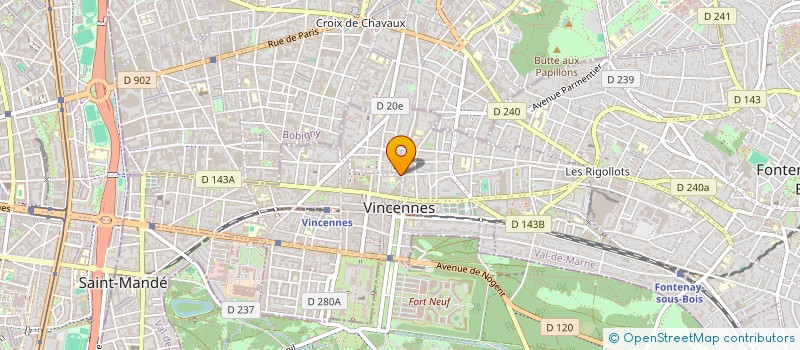 localisation de l'entreprise SYND COPR DU 18 RUE DE LA LIBERTE à VINCENNES