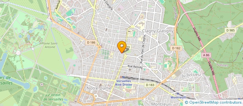 localisation de l'entreprise SYND COPR DU 18 RUE DU COLONEL DE BANGE à VERSAILLES