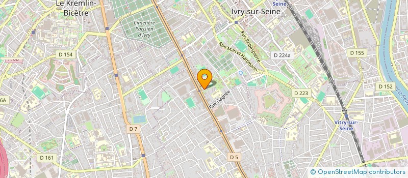 localisation de l'entreprise SYND.COPR. DU 18 RUE GASTON MONMOUSSEAU à IVRY-SUR-SEINE