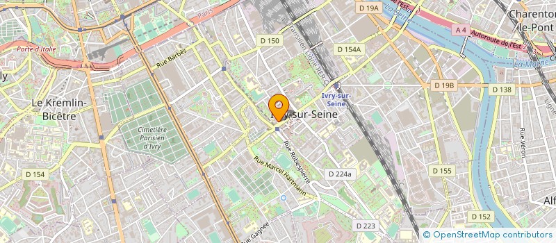 localisation de l'entreprise SYND COPR DU 18 RUE MARCEAU à IVRY-SUR-SEINE