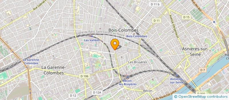 localisation de l'entreprise SYND COPR DU 18 RUE MAURICE PELLETIER 92 à BOIS-COLOMBES