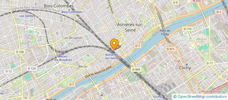 localisation de l'entreprise SYND.COPR. DU 18 RUE PASTEUR 92 ASNIERES  ASNIERES-SUR-SEINE