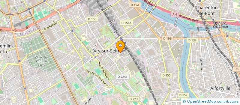localisation de l'entreprise SYND.COPR. DU 18 RUE SAINT JUST 94 IVRY à IVRY-SUR-SEINE