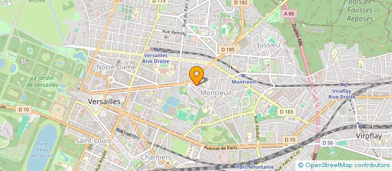 localisation de l'entreprise SYND.COPR. DU 181-183 AV VICTOR HUGO 750 à VERSAILLES