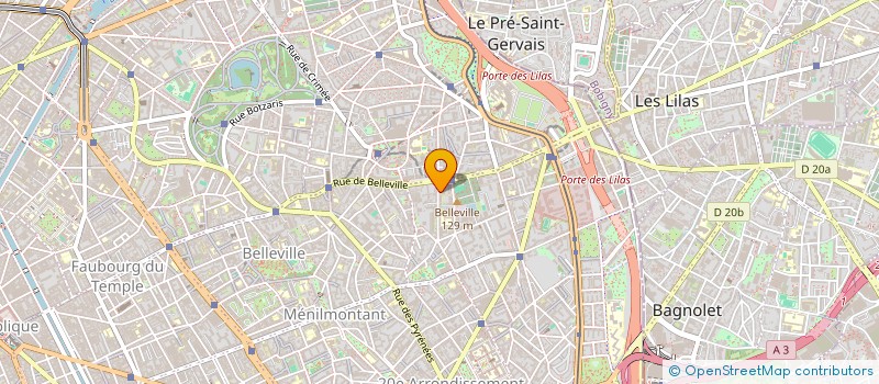 localisation de l'entreprise SYND COPR DU 186 RUE PELLEPORT 75020 PAR  PARIS