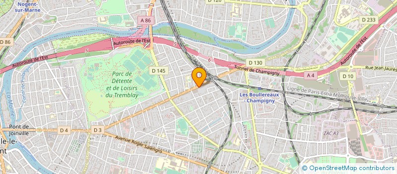 localisation de l'entreprise SYND.COPR. DU 188 RUE DU GENERAL DE GAUL  CHAMPIGNY-SUR-MARNE