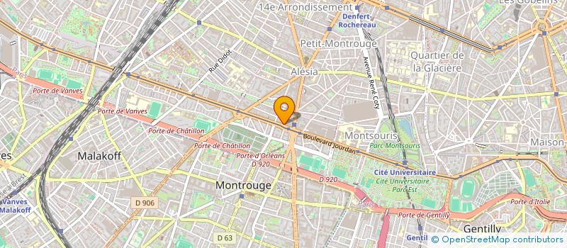 localisation de l'entreprise SYND COPR DU 189 BD BRUNE  PARIS