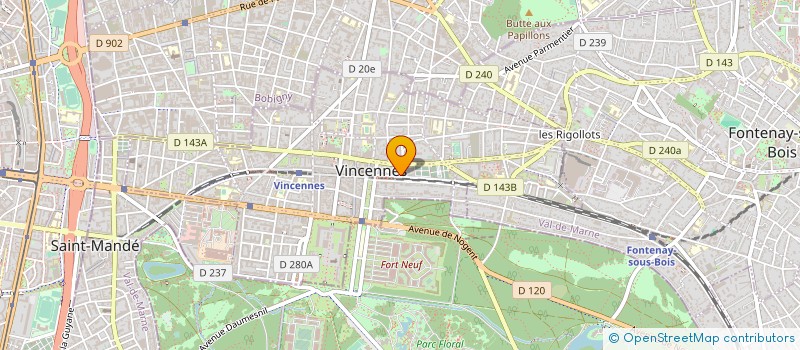 localisation de l'entreprise SYND COPR DU 19-21 AV GABRIEL PERI à VINCENNES