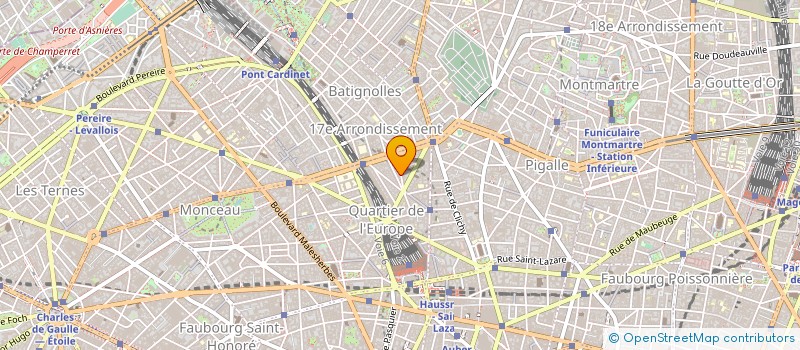localisation de l'entreprise SYND.COPR. DU 19 RUE DE TURIN   PARIS 8  PARIS