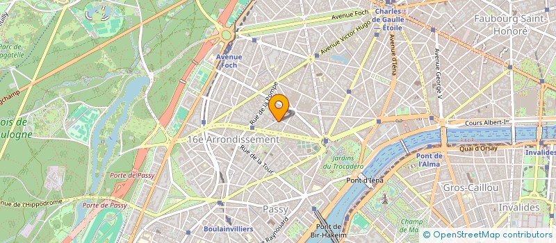 localisation de l'entreprise SYND.COPR. DU 19 RUE DECAMPS    75116 PA  PARIS