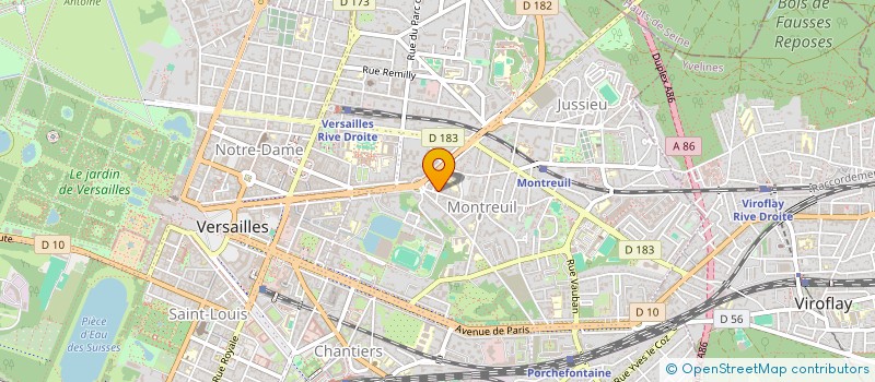 localisation de l'entreprise SYND.COPR. DU 19 RUE DES        RESERVOI à VERSAILLES