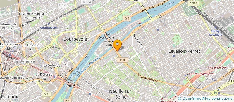 localisation de l'entreprise SYND.COPR. DU 190 BD BINEAU 92 NEUILLY à NEUILLY-SUR-SEINE